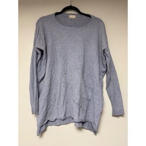 Altard State Women's Gray Tunic Sweater Long‎ Sleeve Asymmetric Hem S/M